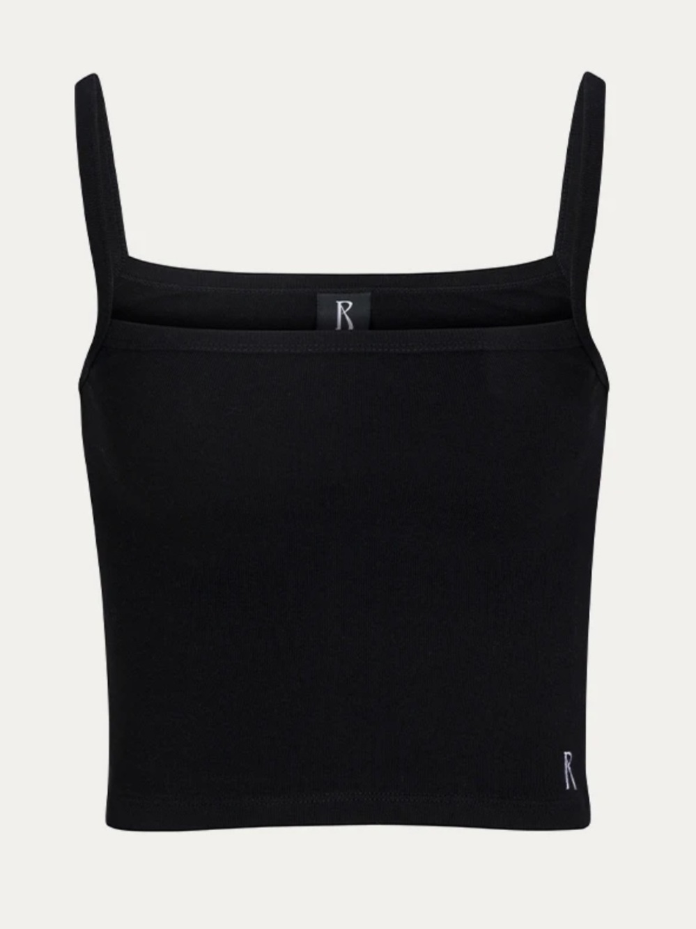 Realisation Par Black 100% Cotton Baby Tank Top Size S